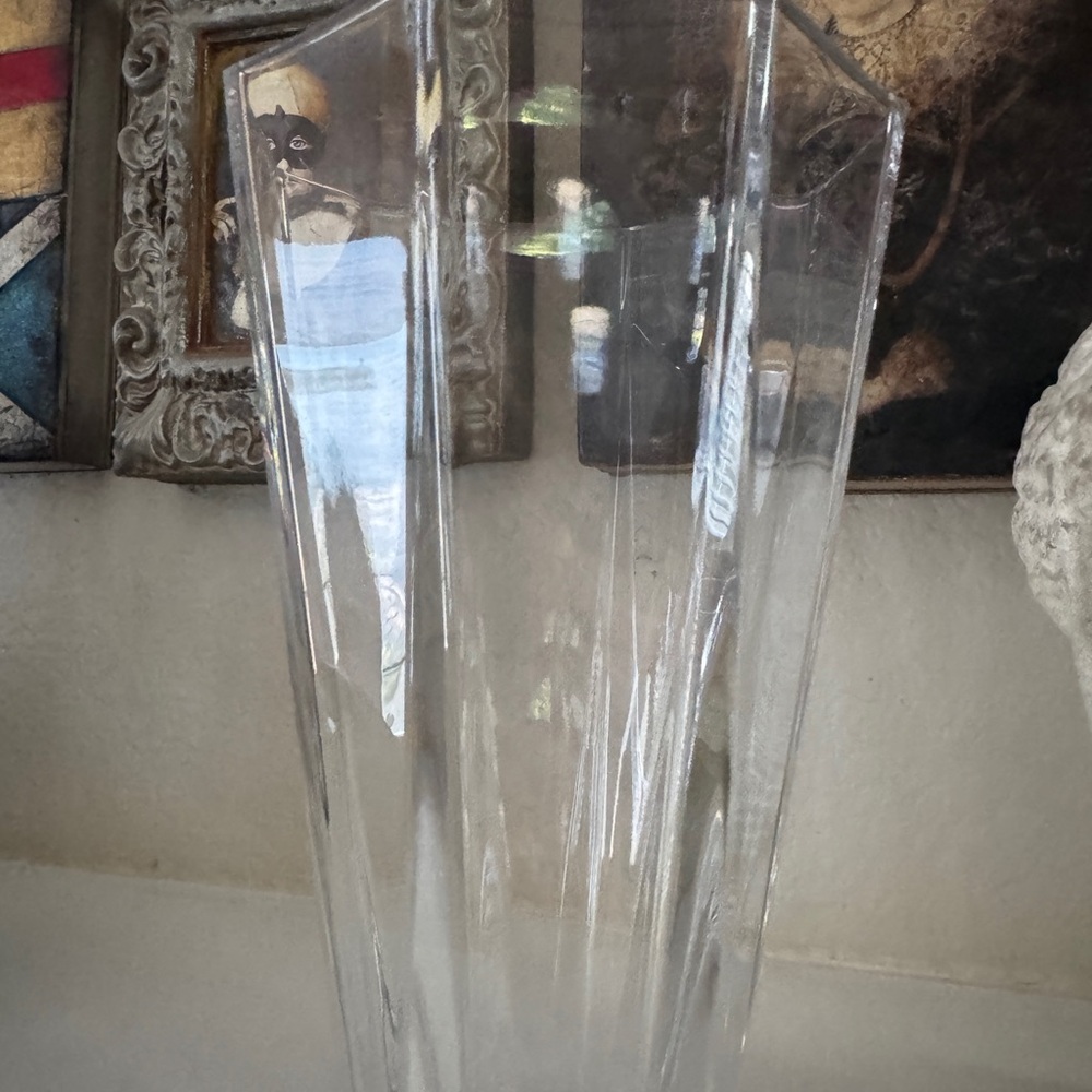 Vintage Tiffany & Co. Hexagon Crystal Vase - Picture 8 of 13